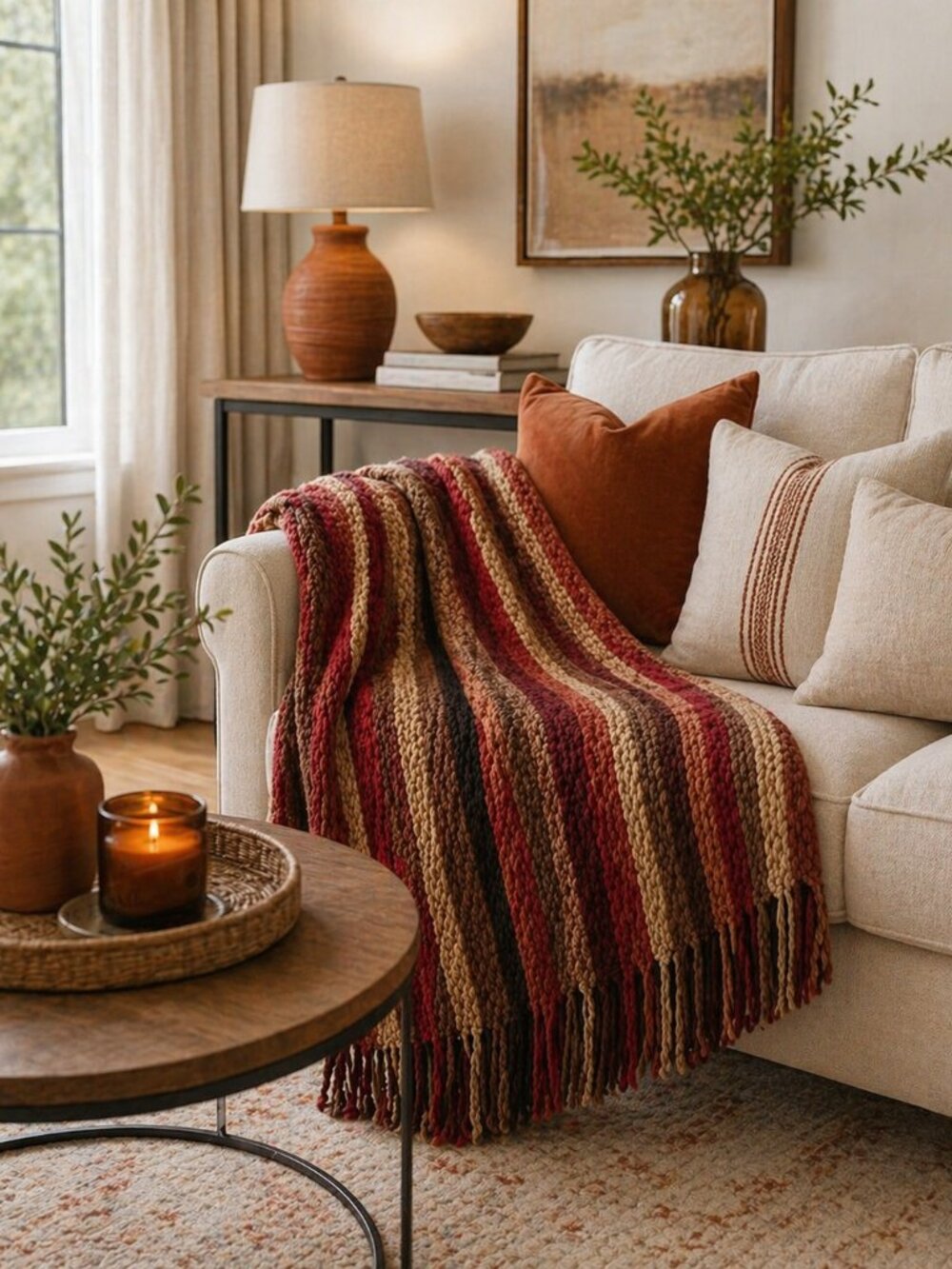 Restoration Hardware Fringed Throw